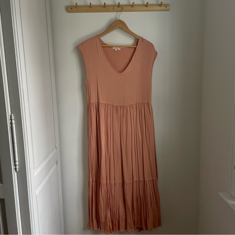 Sunday Peach Midi Dress